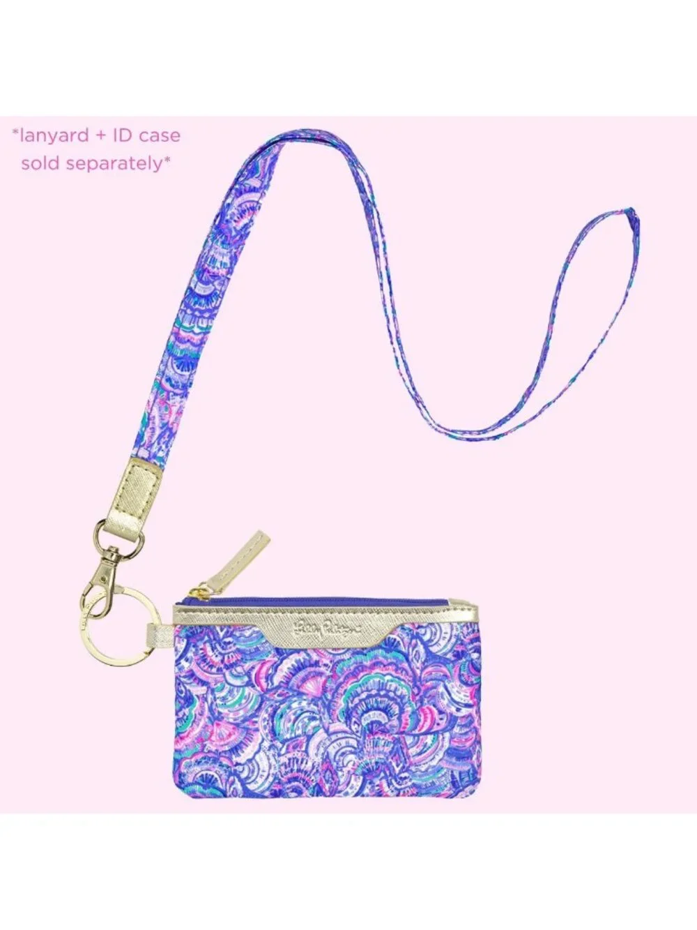 Colorful Zip Card Case ID Wallet - Happy As A Clam Design, Perfect for Travel